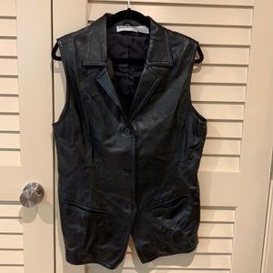 Anne Klein Leather Vest